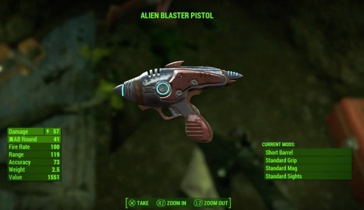 Fallout 4 alien blaster location